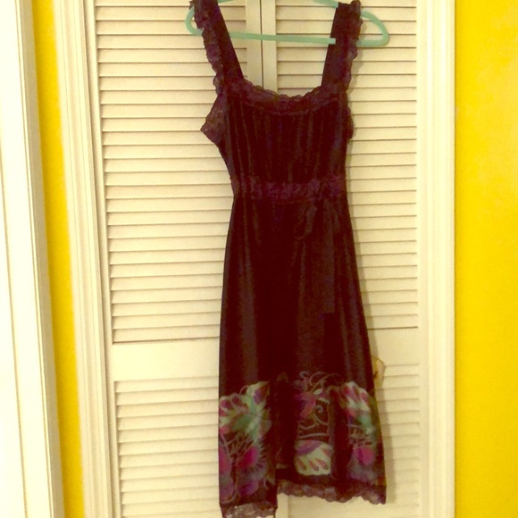 Betsey Johnson Dresses & Skirts - Betsey Johnson black butterfly slip dress